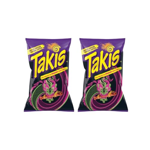 Dragon Sweet Chili Takis 2x280 | BIG PACK | Takis Hero Pack Bundle | Special Edition TAKIS DRAGON | Chips von HEART FOR CARDS