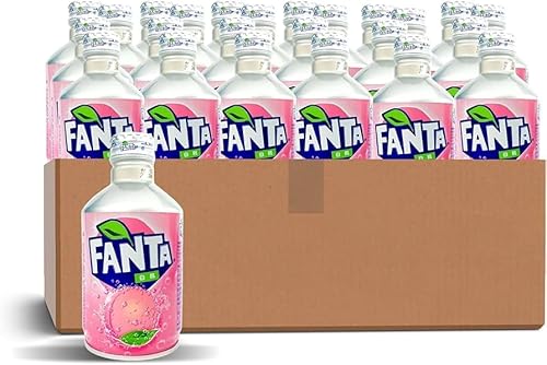 Fanta White Peach | 24x 300ml Aluminiumflasche | Exotische Pfirsichlimonade aus Japan | Leicht, erfrischend & perfekt für unterwegs von HEART FOR CARDS