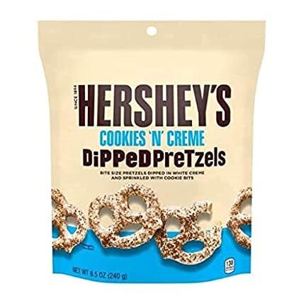 Hershey's Cookies 'N' Creme Dipped Pretzels, Cookies und Creme überzogene Brezeln Tüte, 1 Stück (240g) von HEART FOR CARDS