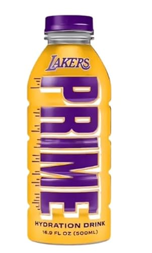 Prime Hydration LA Lakers Limited Edition | 500ml | Elektrolyt-Sportgetränk mit Kokoswasser | BCAAs & Antioxidantien | Ohne Zucker | Zitronenlimonade von HEART FOR CARDS