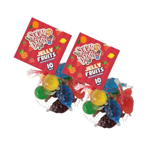 Sugar Daddy Jelly Fruits 2x 370ml – Fruchtgummi Süßigkeiten Bunte Snacks – Leckerer Fruchtgenuss für Groß und Klein von HEART FOR CARDS