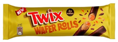 TWIX WAFER ROLLS 22,5G - 2 leckere knusprige Wafer Rolls + Heartforcards® Versandschutz von HEART FOR CARDS