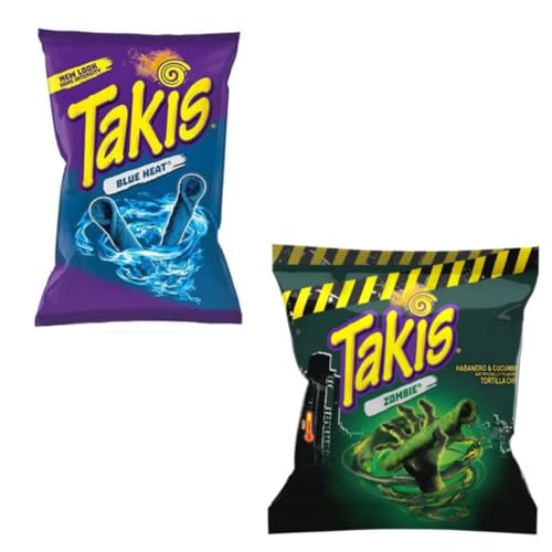 Takis Doppelpack: 2x92g - 1 BLUE HEAT und 1 Takis Special Edition CRUNCHY FAJITA von HEART FOR CARDS