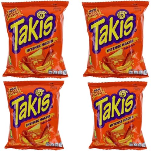 3 x Takis 28g Takis Hero Pack Bundle - Special Edition mit Fuego, Blue Heat & Intense Nacho Cheese - Chips (4 mal Nachos intense) von HEART FOR CARDS