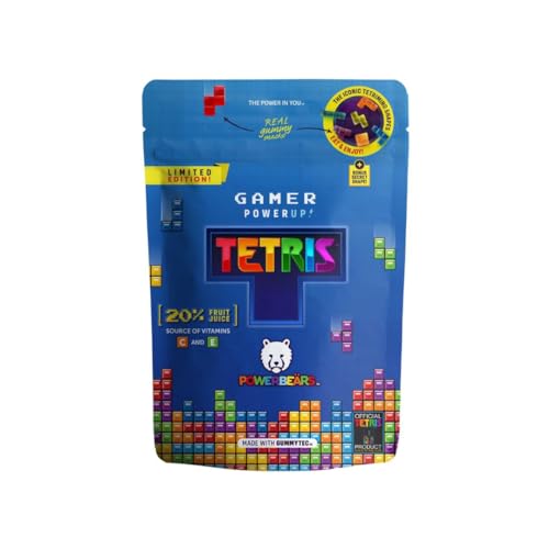 Tetris Powerbeärs Fruchtgummis - Gamer PowerUp Tetris Snack - 125g Packung von HEART FOR CARDS