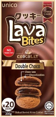 Unico Lava Bites Cookies 150g - Geschmack: DOUBLE CHOCO (DOUBLE CHOCO) von HEART FOR CARDS