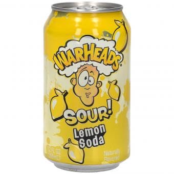 WARHEADS SOUR SODA - 355ML (LEMON, 24 Dosen) von HEART FOR CARDS