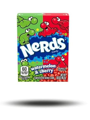 Wonka American Bonbon - NERDS Candy Bonbon 46,7g + Heartforcards® Versandschutz (Watermelon) von HEART FOR CARDS