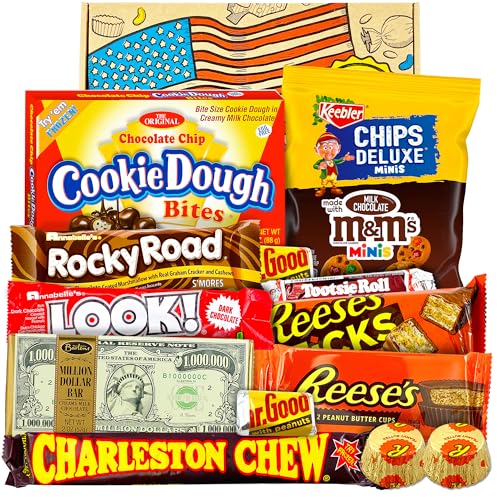 Amerikanische Schokolade Box - Amerikanische Lebensmittel - Amerikanische Süßigkeiten - All American Candy Geschenk für Geburtstag, Jubiläum, Vatertag Vatertag Muttertag - Heavenly Sweets von HEAVENLY SWEETS