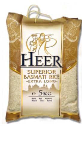 Heer Superior Basmati Reis Extra Long, 1er Pack (1 x 5 kg) von HEER