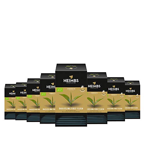 HEIMBS Bio Darjeeling First Flush, 20 Pyramidenbeutel, 8er Pack von HEIMBS