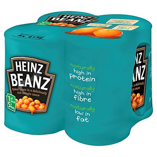 HEINZ Baked Beanz in Tomato Sauce 4x 415g (1660g) - Heinz Original Gebackene Bohnen von HEINZ