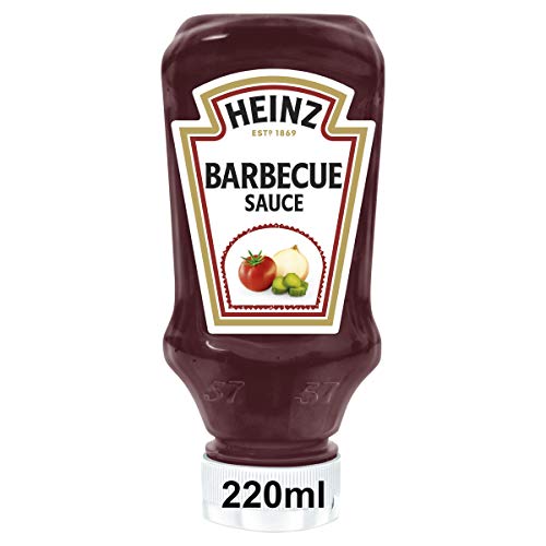 Heinz American Style Barbecue Sauce – Rauchig-würzige Grillsauce in der Kopfsteherflasche – 8 x 220 ml von HEINZ