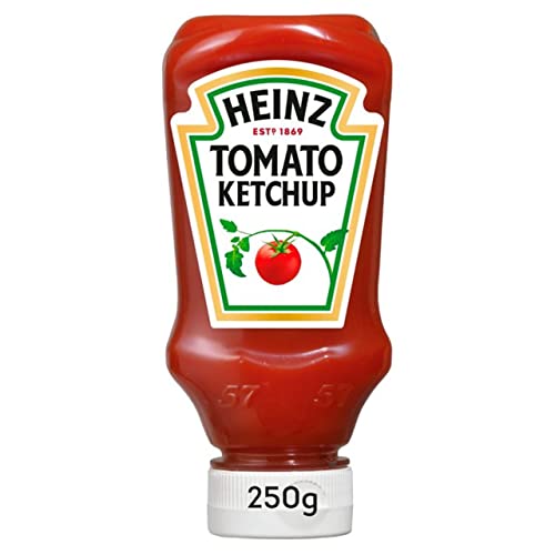 Heinz Tomato Ketchup Classic – Tomatenketchup in Kopfsteherflasche – 10 x 220 ml von HEINZ