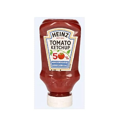 Heinz Tomato Ketchup 50 Prozent Weniger Zucker und Salz 220 ml von HEINZ