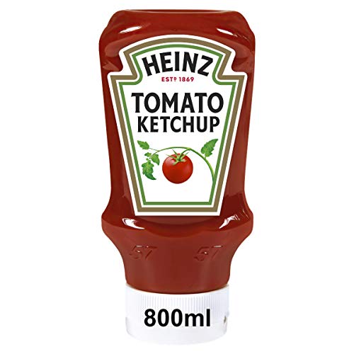 Heinz Tomato Ketchup Classic – Tomatenketchup in Kopfsteherflasche – 8 x 800 ml von HEINZ