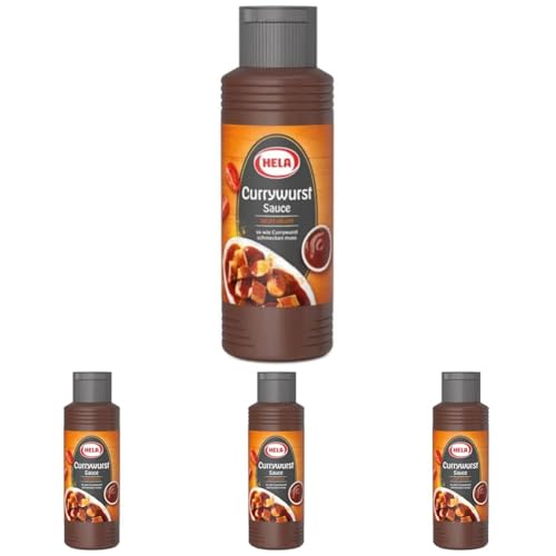 Currywurst Sauce leicht pikant 300ml (Packung mit 4) von HELA