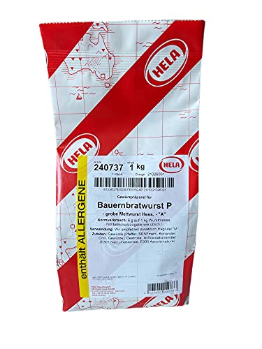 Hela Bauernbratwurst "P" Gewürzpräparat für Rohwurst - 1 Kg von HELA