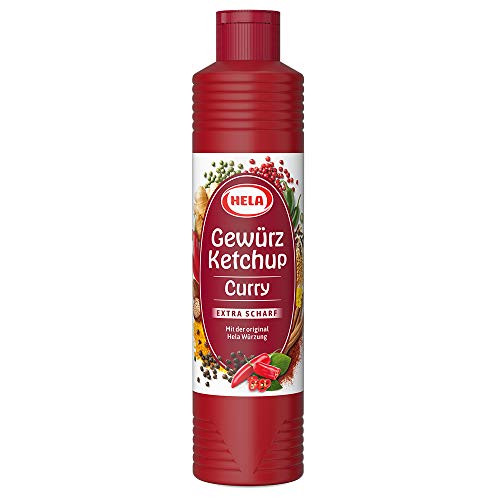 Hela Curry Gewürz Ketchup extra hot, 6er Pack (6 x 800 ml Flasche) von HELA