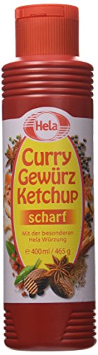 Hela Curry Gewürz Ketchup scharf 400 ml, 6er Pack (6 x 400 ml) von HELA