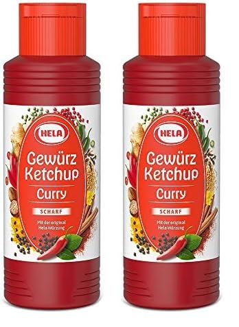 Hela Gewürz Ketchup Curry leicht scharf (1 x 300 ml) (Die Verpackung kann variieren) (Packung mit 2) von HELA