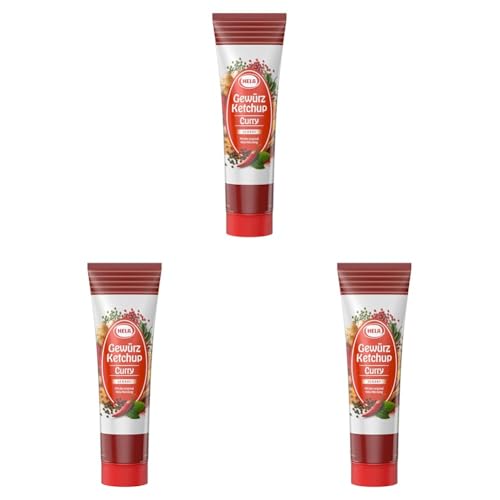 Hela Gewürz Ketchup Curry leicht scharf 150ml (Packung mit 3) von HELA