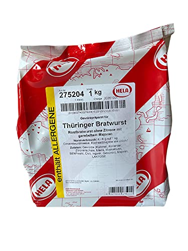 Hela Thüringer Rostbratwurst Gewürz Bratwurstgewürz - 1kg von HELA