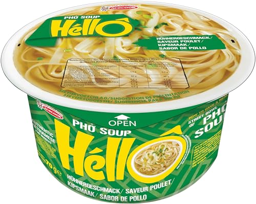 HELLO PHO Instantreisnudeln, Huhn, glutenfrei - 1 x 70 g von Zeelec