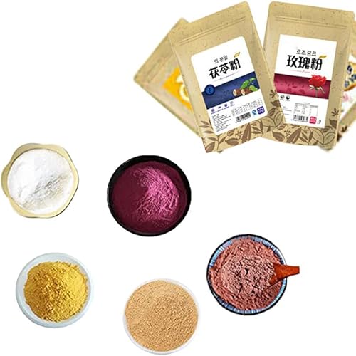 100g 32 Sorten Chinesischer Matcha-Tee Grüntee-Pulver Dufttee-Pulver-Maskenpulver (15 Blaubeerpulver 100g) von HELLOYOUNG