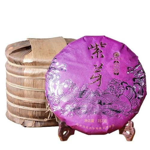 Chinesischer Pu'er Tee 357g （0.787LB） Reifer Puer Tee Schwarzer Tee Yunnan Purple Bud alter Baum Pu'er Tee Alter Pu-erh Tee Gekochter Tee Gesundheitswesen Pu'er Tee Gesunder Puerh Tee Roter Tee von HELLOYOUNG