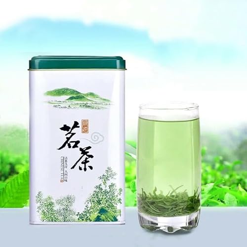 HELLOYOUNG 2 Packungen insgesamt 250g Authentischer chinesischer natürlicher Bio-Grüntee ohne Zusatzstoffe Traditionell hergestellt mit einzigartigen Geschmacksprofilen von HELLOYOUNG