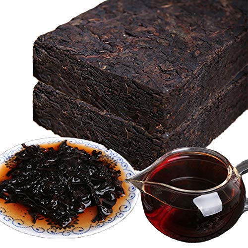 HELLOYOUNG 200g gealterter vom alten Baum reifer Pu-Erh-Teeblock aus China Der Teeblock ist fest mit klaren Teestreifen und einer rötlich-braunen Farbe mit lang anhaltendem Nachgeschmack von HELLOYOUNG