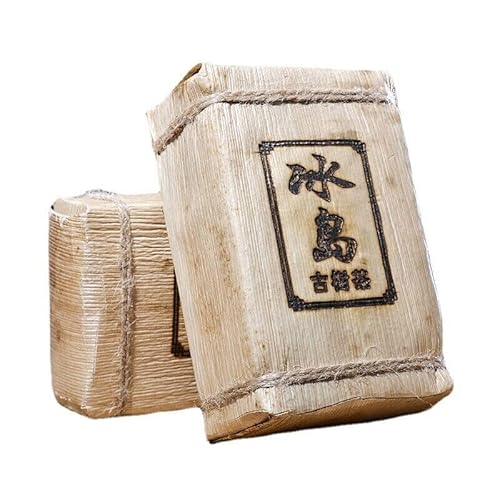 HELLOYOUNG 500g natürlich gealterter Yunnan Bingdao Ancient Tree gekochter Pu-Erh-Ziegeltee Die Teestreifen sind prall und die Farbe ist bräunlich-rot Langanhaltender süßer Nachgeschmack von HELLOYOUNG