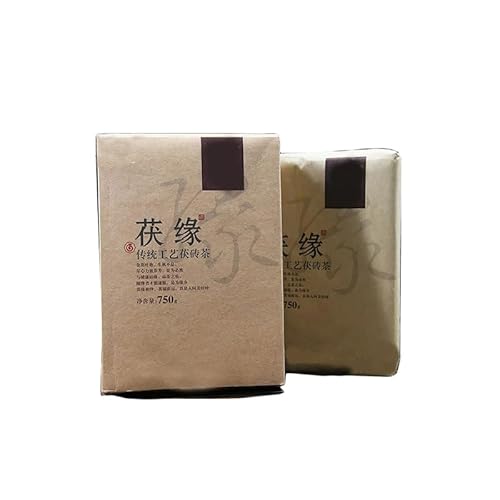 HELLOYOUNG 750g Hunan Anhua Baishaxi Fuyuan Golden Flower Dark Tea Fu Brick einzigartige Geschmacksprofile reich an kulturellem Erbe von HELLOYOUNG