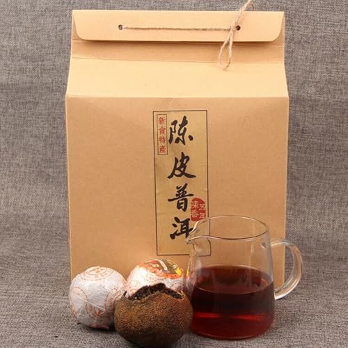 HELLOYOUNG 800g original natürlicher Yunnan-Pu'er-Tee mit Mandarinenschale handgefertigt Grünes Lebensmittel mit intensivem reinem Teegeschmack und süßem Nachgeschmack von HELLOYOUNG