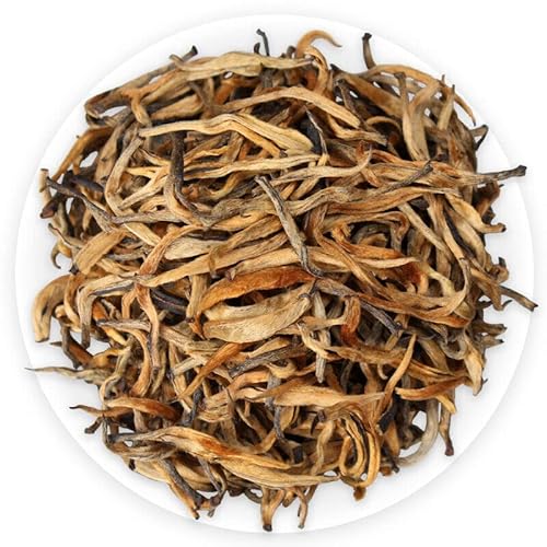 HELLOYOUNG Bio Yunnan Dianhong Golden Bud Schwarztee chinesischer Tee natürlich und biologisch einzigartige Geschmacksprofile (500g) von HELLOYOUNG