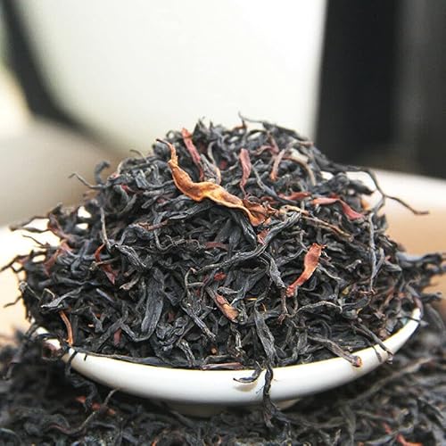 HELLOYOUNG Chinesischer Original DianHong Flat Pu'er Tee Bio-Grüntee mit intensivem Geschmack und süßem Nachgeschmack (500g) von HELLOYOUNG