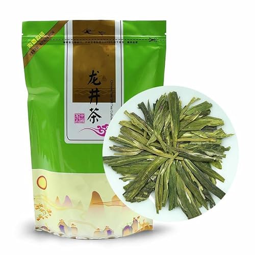 HELLOYOUNG Longjing Chinesischer Bio-TeeGrüner Tee Neuer Frühlingstee Traditioneller chinesischer Grüntee mit erfrischendem knackigem Geschmack (1000) von HELLOYOUNG