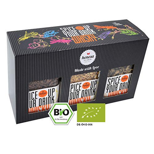 Bio Drink Set Whisky im Korkenglas - Spice up your Drink von HENOSA