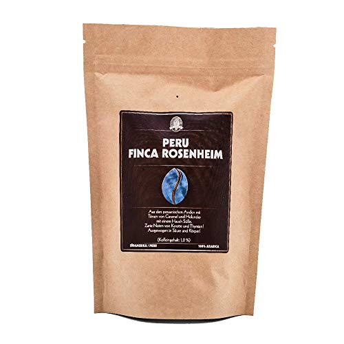 Henry´s Kaffee - Peru Finca Rosenheim 1000g - kräftige Röstarmonen - erlesene Qualität - Handwerklich in Deutschland geröstet - Kaffeebohnen direkt vom Bauern von HENRY'S COFFEE WORLD Fresh Bean Roaster