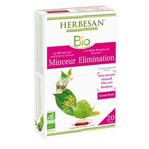 Herbesan The Vert The Reine des Prens Schlankheitsentfernung, Bio, Wiesenkönigin, Fenchel, Grüntee, Birke – 20 Ampullen à 15 ml von Herbesan