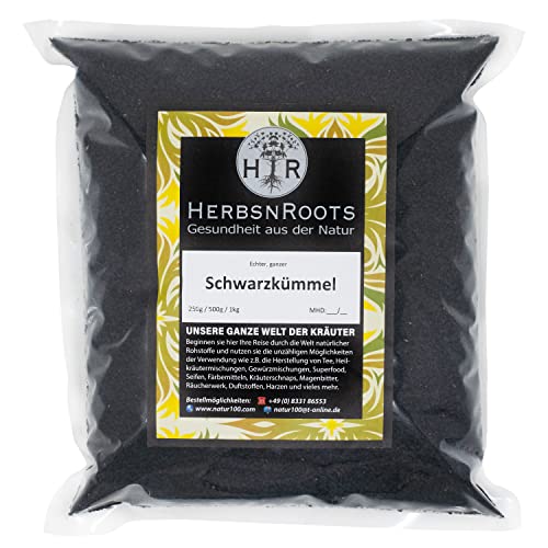 Echter Schwarzkümmel • 500g • "Blutdruck senken" • Erste Wahl • intensiver Geschmack • HerbsnRoots von HERBSNROOTS