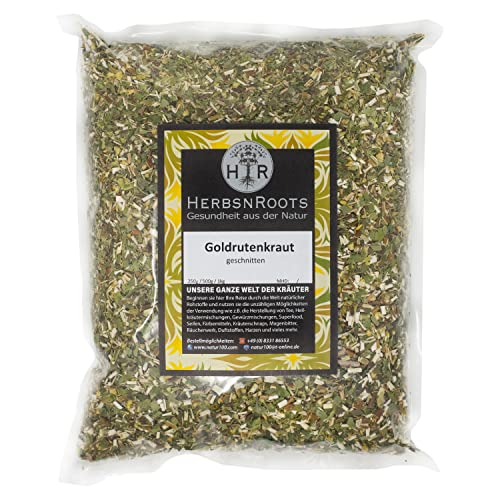 Goldrutenkraut 500g • "Niere & Blase" Goldrutentee • 100% Natur • Krampfkraut • Erste Wahl • Kräutertee • hoher Wirkstoffanteil • ähnlich Schwedenkräuter • HerbsnRoots von HERBSNROOTS