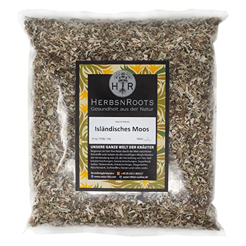 Isländisch Moos 500g • Hals-Husten-Kraut • Erste Wahl • hoher Wirkstoffanteil • ähnlich Schwedenkräuter • HerbsnRoots von HERBSNROOTS