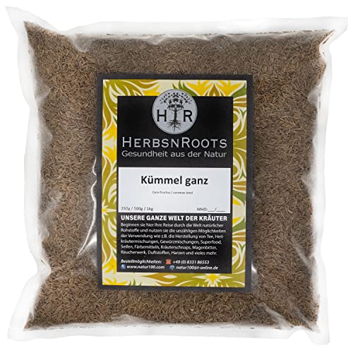 Kümmel ganz 1000g • Caraway • Erste Wahl • intensiver Geschmack • HerbsnRoots von HERBSNROOTS