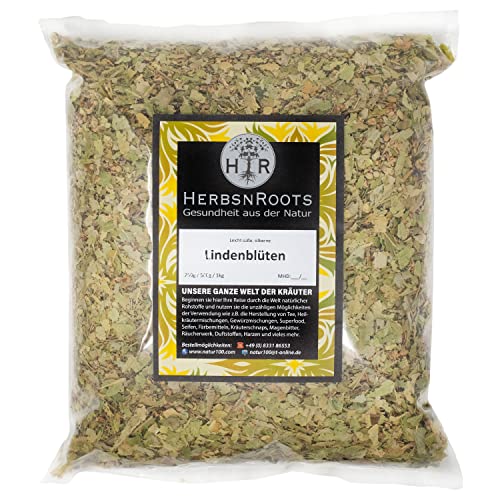 Lindenblüten silber 500g • "Ruhe" Kräutertee • hoher Wirkstoffanteil • ähnlich Schwedenkräuter • HerbsnRoots von HERBSNROOTS