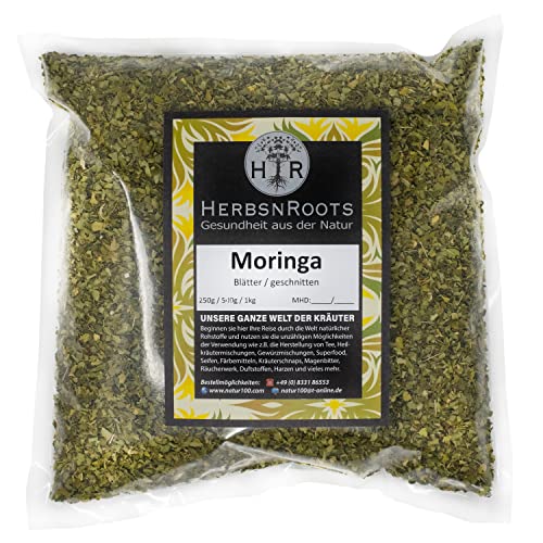 Moringa Tee 500g • Moringa Kräuter Tee • Moringablätter getrocknet • Grüner Tee • 100% Natur • Erste Wahl • hoher Wirkstoffanteil • ähnlich Schwedenkräuter • HerbsnRoots von HERBSNROOTS