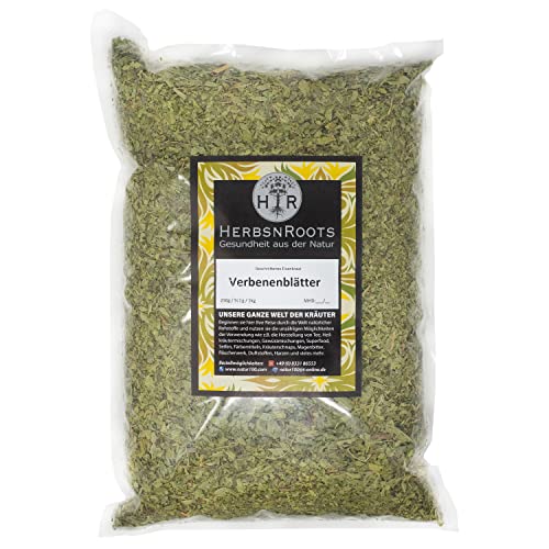 Verbeneblätter 500g • "Nerven" Kräuter Tee • Verbene Eisenkraut Tee • 100% Natur • Erste Wahl • hoher Wirkstoffanteil • ähnlich Schwedenkräuter • HerbsnRoots von HERBSNROOTS