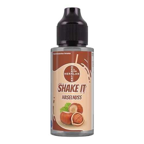 SHAKE IT Haselnuss-Aroma, hochdosiertes Lebensmittelaroma in der praktischen Schüttelflasche I HERRLAN - Qualität Made in Germany von HERRLAN PSM