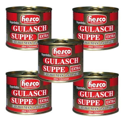 Hesco ungarische Gulaschsuppe extra Konzentrat 5 Dosen 1060ml von HESCO